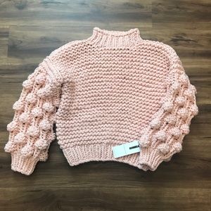 Goodnight macaroon Pom Pom sweater in pink